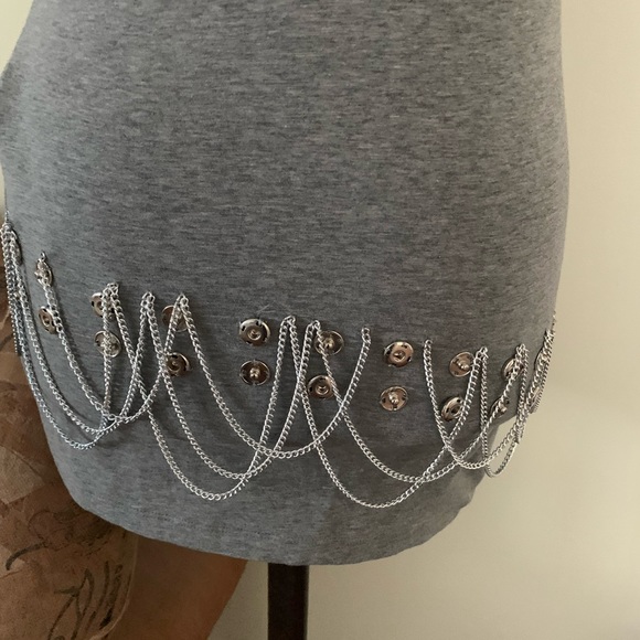 Moschino Couture Milano ! Grey T-shirt new with tags size USA 4 - Picture 3 of 14